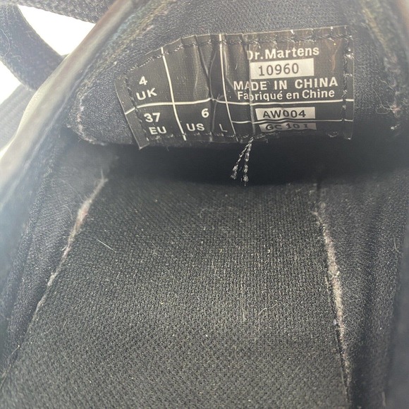 Dr. Martens Vintage Chunky Lace Up Black Platform Shoes Womens 6 1990s 90s Y2k - Picture 6 of 6